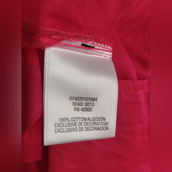 Jaclyn Smith Pink And White Boxy Top XXL - Picture 4 of 4